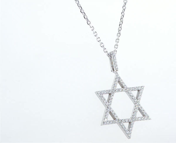 Star of David Pavé Necklace