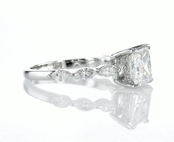 Princess cut with Marquises Band