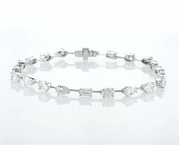 Mix Shape Diamond Tennis Bracelet