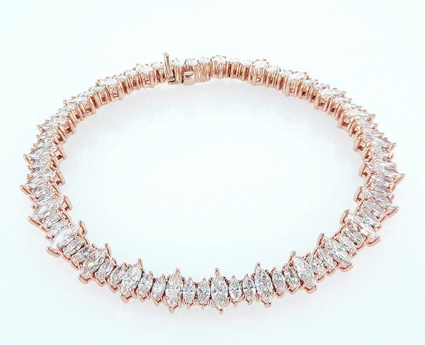 Asymetric Marquise Cut Diamond Choker