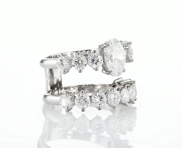 Oval & Open Round Eternity Band