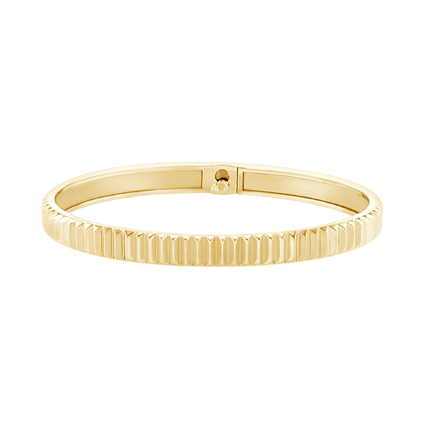 Light Crease Minimal Bangle