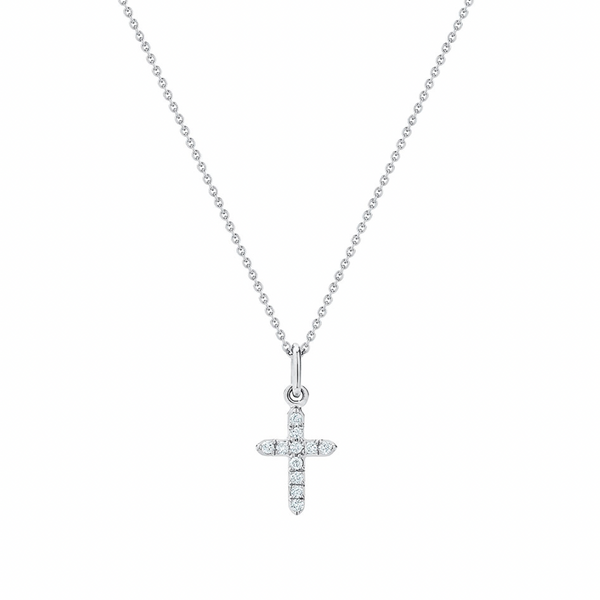 Cross Pavé Necklace