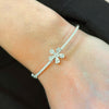 Diamond Flower Bangle