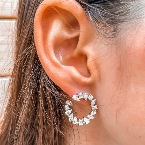 Mix Shapes Diamond Hoops