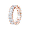 Emerald Cut Eternity Band