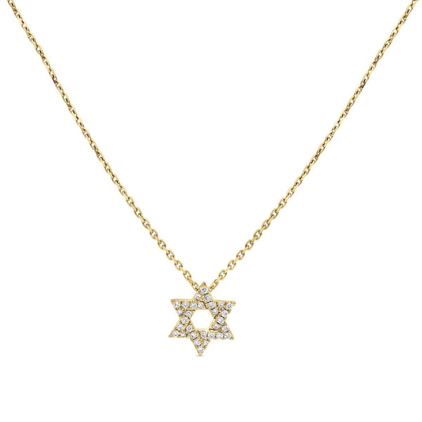 Mini Star of David Pavé Necklace