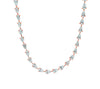 Sideway Pear Cut Diamond River Necklace