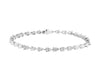 Sideway Pear Cut Diamond Tennis Bracelet