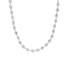 Sideway Pear Cut Diamond River Necklace