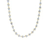 Sideway Pear Cut Diamond River Necklace