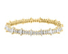 Asymetric Marquise Cut Diamond Tennis Bracelet