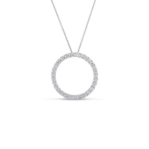 Diamond Circle Pavé Necklace