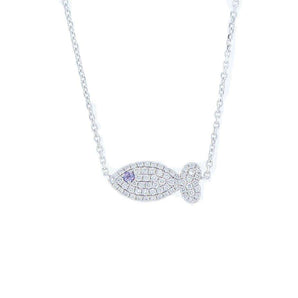 Fish Diamond Necklace