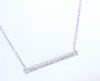 Diamond Cube Line Necklace