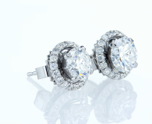 Removable Round diamond halo