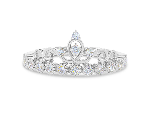 Crown diamond ring