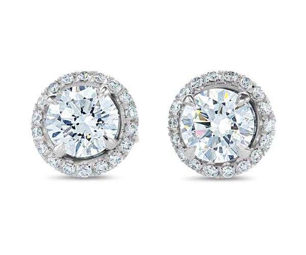 Removable Round diamond halo