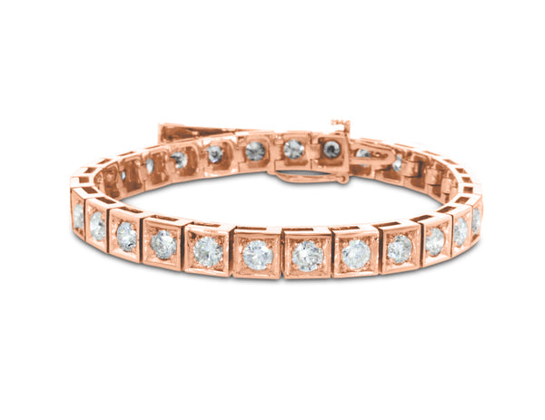 Cubic Round Diamond Bracelet