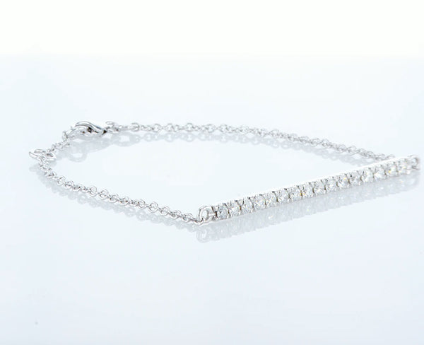 Diamond line bracelet