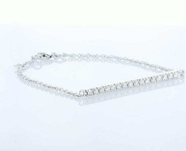 Diamond line bracelet