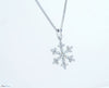 Snowflake diamond necklace