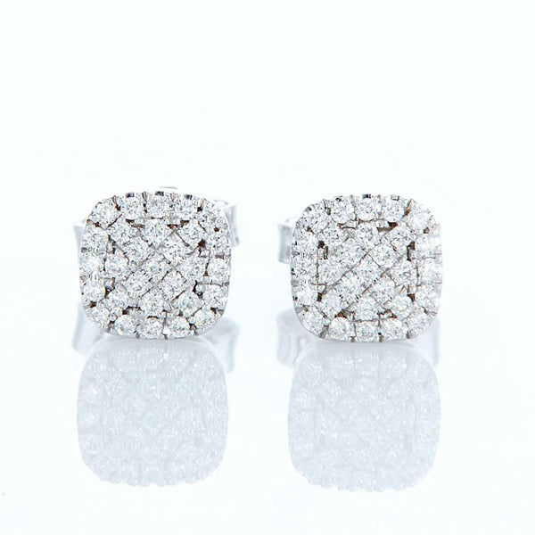 Square Pavé Earrings