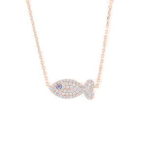 Fish Diamond Necklace