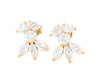 Pears, Marquises & Rounds Cut Diamonds Earrings