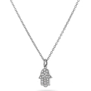 Diamond Hamsa Hand necklace