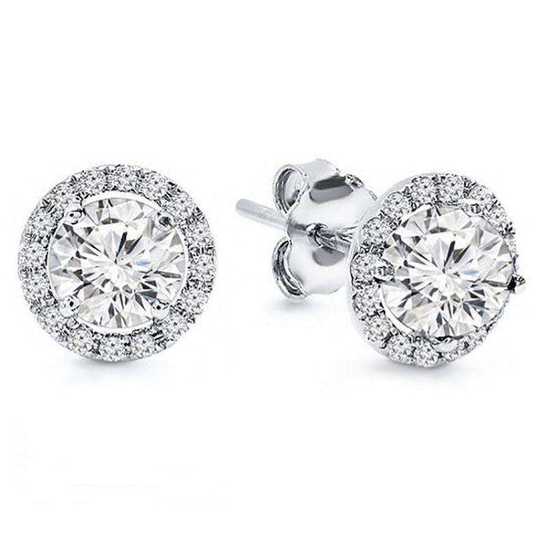 Halo Round Earrings