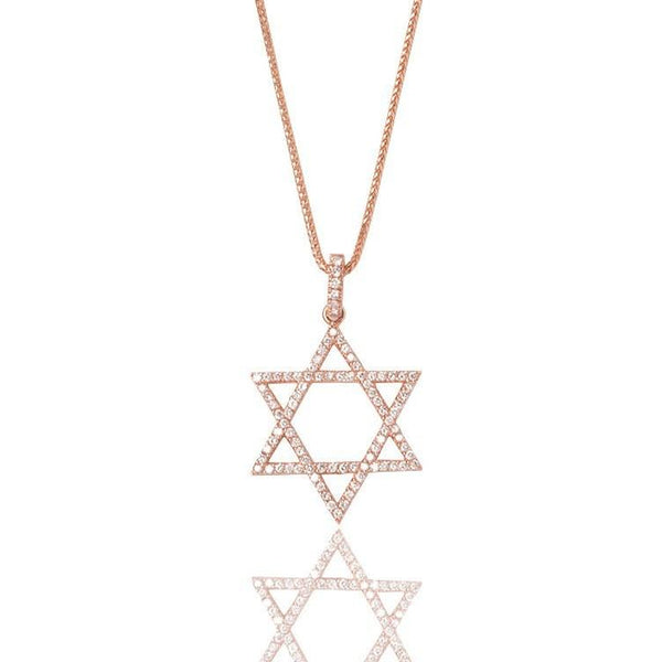 Star of David Pavé Necklace