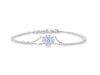 Circular Diamond Halo Bracelet