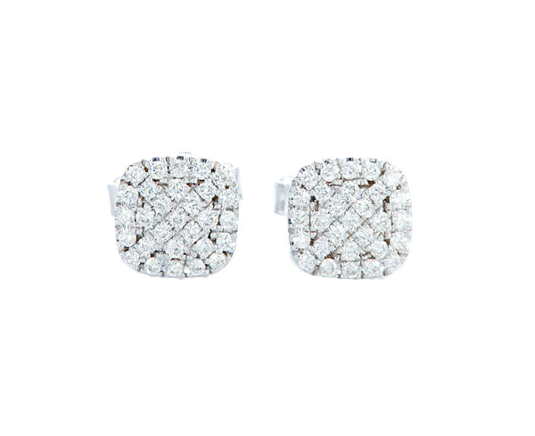 Square Pavé Earrings