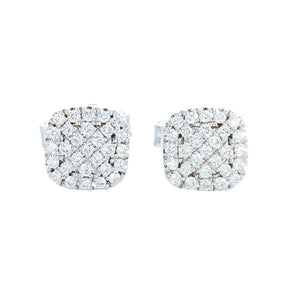 Square Pavé Earrings