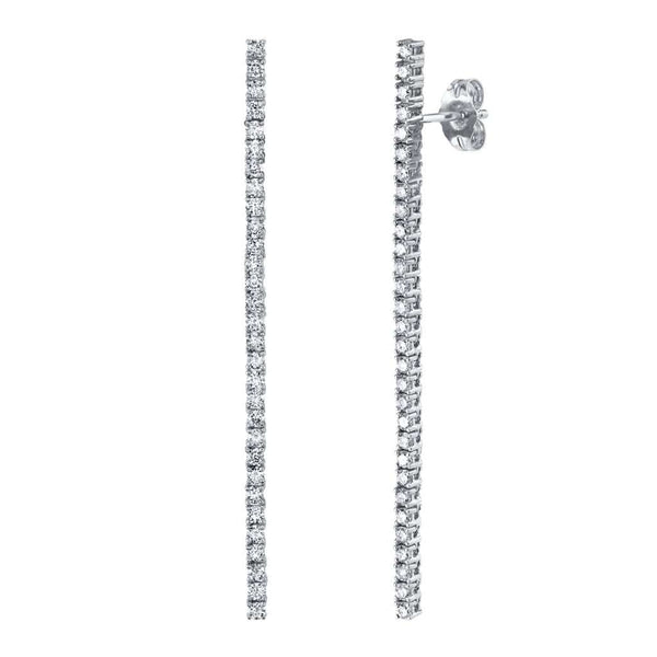 Diamond Tennis Earrings